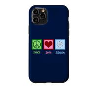 Custodia per iPhone 11 Pro Pace Amore Scienza Insegnante Scienziato Carino