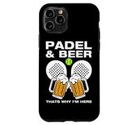 Custodia per iPhone 11 Pro Padel & Beer divertente padel ball giocatore