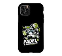 Custodia per iPhone 11 Pro Padel e decisioni sbagliate Divertente Raccoon Match