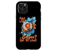 Custodia per iPhone 11 Pro PAINT WATER OR COFFEE SPIN THE WHEEL