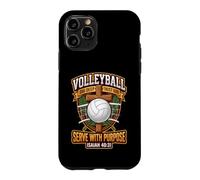 Custodia per iPhone 11 Pro Pallavolo Servire Con Scopo Giocatore Grafica