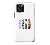Custodia per iPhone 11 Pro Palme dei Caraibi, spiagge rosa e maiali - Vacanza Bahamas
