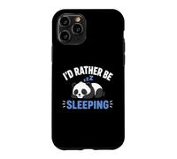 Custodia per iPhone 11 Pro Panda Sleep Funny Nap Humor Lazy I'd Rather Be Sleeping