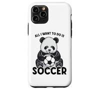 Custodia per iPhone 11 Pro Panda Soccer Tutto quello che voglio fare è un simpatico giocatore di orsi