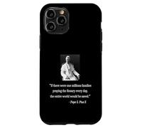 Custodia per iPhone 11 Pro Papa Pio X Vintage Religioso Citazione grafica per cattolico