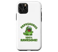 Custodia per iPhone 11 Pro Papa-saurus Funny Cute Dinosaur Family Titoli