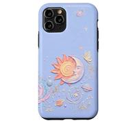 Custodia per iPhone 11 Pro Pastel Celestial Sun and Zodiac Constellation