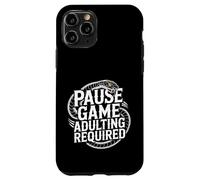 Custodia per iPhone 11 Pro Pause Game Adulting Required Le lotte dei giocatori -