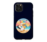 Custodia per iPhone 11 Pro Pelikanugel salva pesce sulla spiaggia Andiamo to the Beach
