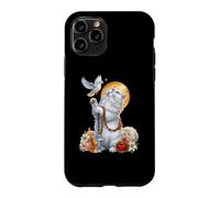 Custodia per iPhone 11 Pro Persian Cat Coquette Cristiano Cuore Crocifisso Colomba