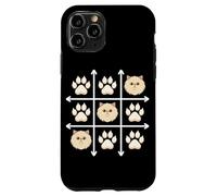 Custodia per iPhone 11 Pro Persian Cat Paws Grid Game