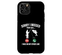 Custodia per iPhone 11 Pro Pesca Scusa Ho perso la tua chiamata