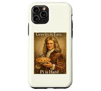 Custodia per iPhone 11 Pro Pi Day Gravity is Easy Pi è difficile divertente Newton Science Pun