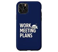 Custodia per iPhone 11 Pro Piani di riunione di lavoro Umorismo dell'ufficio delle pecore assonnate