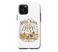 Custodia per iPhone 11 Pro Piccolo gregge Big Joy Backyard Chicken Farm Amante
