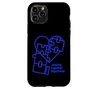 Custodia per iPhone 11 Pro Piece Together Happiness Puzzle Cuore Design