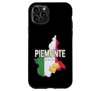 Custodia per iPhone 11 Pro Piemonte Italia Retro Regione Mappa Vintage Pasta Souvenir