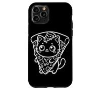Custodia per iPhone 11 Pro Pizza Gatto Kawaii