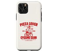 Custodia per iPhone 11 Pro Pizza Lover Cycling Club Bici da Corsa Pizza