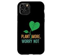 Custodia per iPhone 11 Pro Plant More Worry Not Pocket Design, abbigliamento grafico da giardiniere