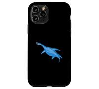 Custodia per iPhone 11 Pro Plesiosauro dinosauro subacqueo blu rettile marino