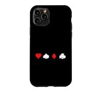 Custodia per iPhone 11 Pro Poker Simboli semplici