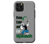 Custodia per iPhone 11 Pro Popeye The Sailor Man Keep Calm & Eat Spinaci Retro Fumetto