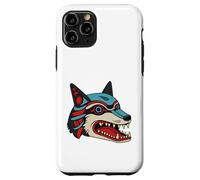 Custodia per iPhone 11 Pro Popoli indigeni orgogliosi animali selvatici coyote lupo uomo