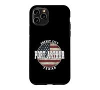 Custodia per iPhone 11 Pro Port Arthur Texas, Vintage bandiera americana