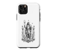Custodia per iPhone 11 Pro Poseidone Sea Dio Onde Oceano Mitologia Greca Opera d'arte
