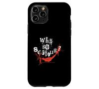 Custodia per iPhone 11 Pro Poster meme "Why So Serious Joker" con citazione di Batman Villain