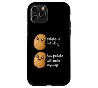 Custodia per iPhone 11 Pro Potato Is Not Okay Funny Potato Joke Meme Vegetable Potating