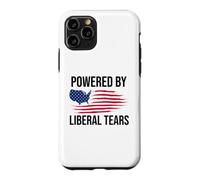 Custodia per iPhone 11 Pro Powered By Liberal Tears Flag Anti Liberal Make Liberals Cry