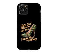 Custodia per iPhone 11 Pro Praise God In Hallway Until He Opens Next Door -