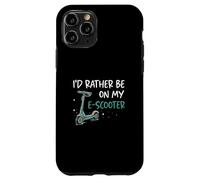 Custodia per iPhone 11 Pro Preferirei essere sui miei conducenti di biciclette elettriche per veicoli elettrici