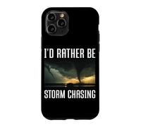 Custodia per iPhone 11 Pro Preferirei essere tempesta a caccia di Tornado Chaser Meteo