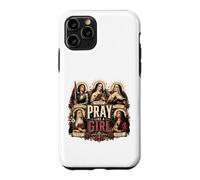 Custodia per iPhone 11 Pro Prega come una ragazza Cattolica Donne Santa Teresa Giovanna d'Arco Maria