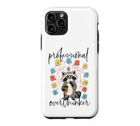 Custodia per iPhone 11 Pro Professionista Overthinker Raccoon Coffee Lover