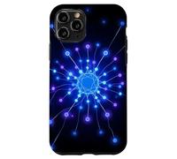 Custodia per iPhone 11 Pro Progettazione astratta della connessione tecnica dei nodi di rete