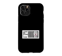 Custodia per iPhone 11 Pro Programmer Leave Me Alone I Code Circuit Skull