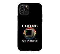 Custodia per iPhone 11 Pro Programmer Retro Computer I Code At Night