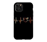 Custodia per iPhone 11 Pro Protezione del clima Battito cardiaco Vintage ECG Cardiogramma Retro