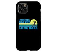 Custodia per iPhone 11 Pro pulcini scavare il lungo palla baseball tramonto