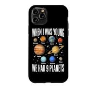Custodia per iPhone 11 Pro Quando ero giovane avevamo 9 pianeti Sistema Solare Galaxy Spazio