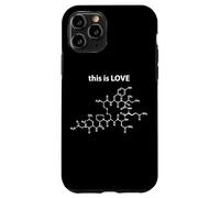 Custodia per iPhone 11 Pro Questa è la chimica della molecola del neurotrasmettitore dell'ossitocina dell'amore