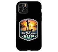 Custodia per iPhone 11 Pro Questa ragazza ama SUP amante donna standup paddle carino