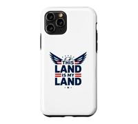 Custodia per iPhone 11 Pro Questa terra è la mia terra aquila patriottica