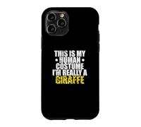 Custodia per iPhone 11 Pro Questo è il mio costume umano I'm Really a Giraffe