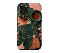 Custodia per iPhone 11 Pro Quiet Journal Natura morta per tè e piante