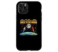 Custodia per iPhone 11 Pro Race To The Moon Retro Arcade Space USA vs Cina
